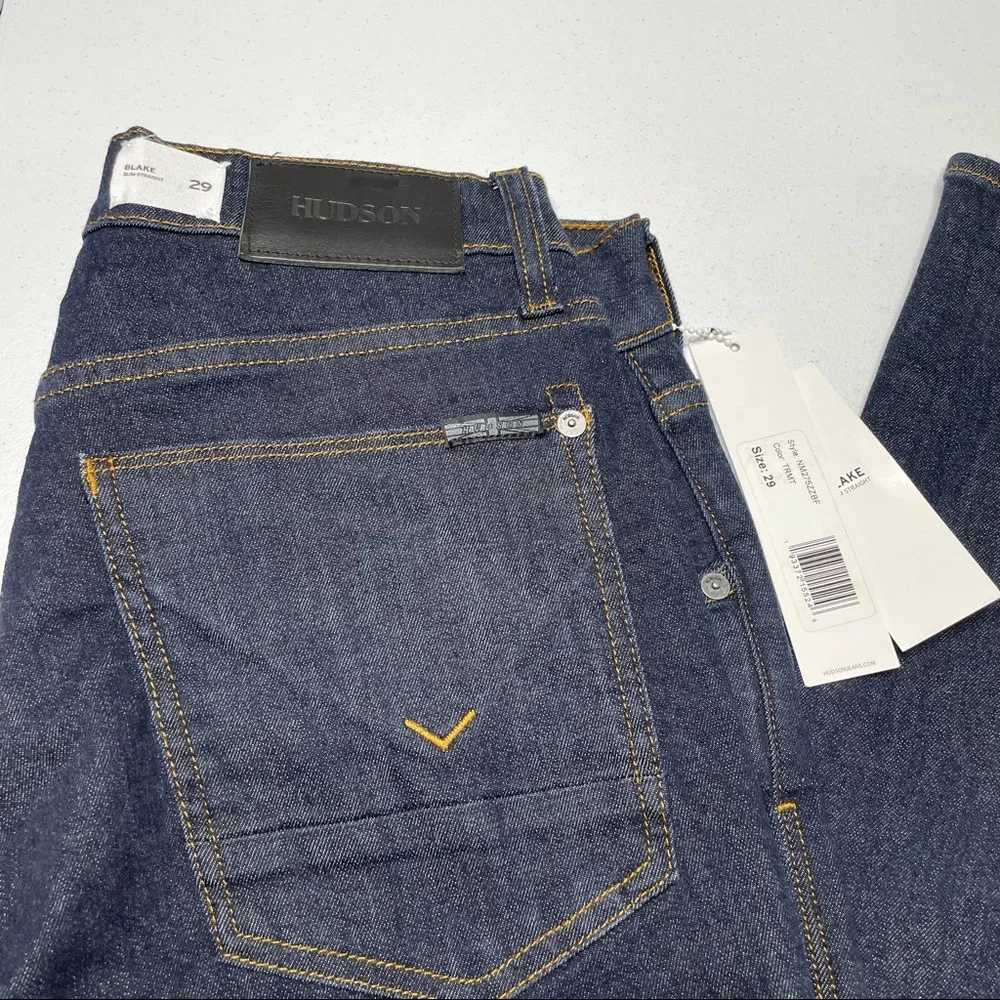 Hudson Blake Slim Straight Jeans Size 29 - Picture 3 of 15